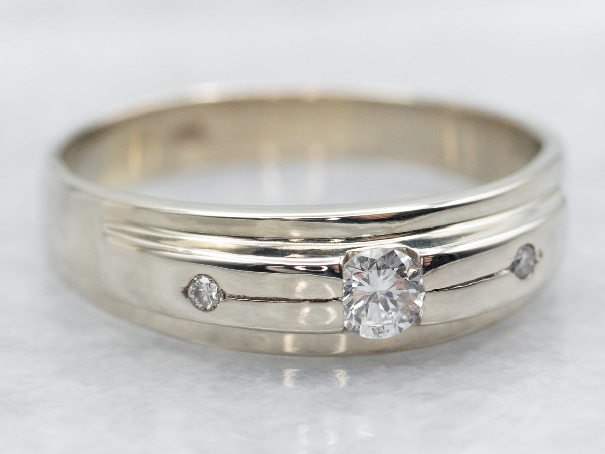 White Gold Diamond Wedding Band