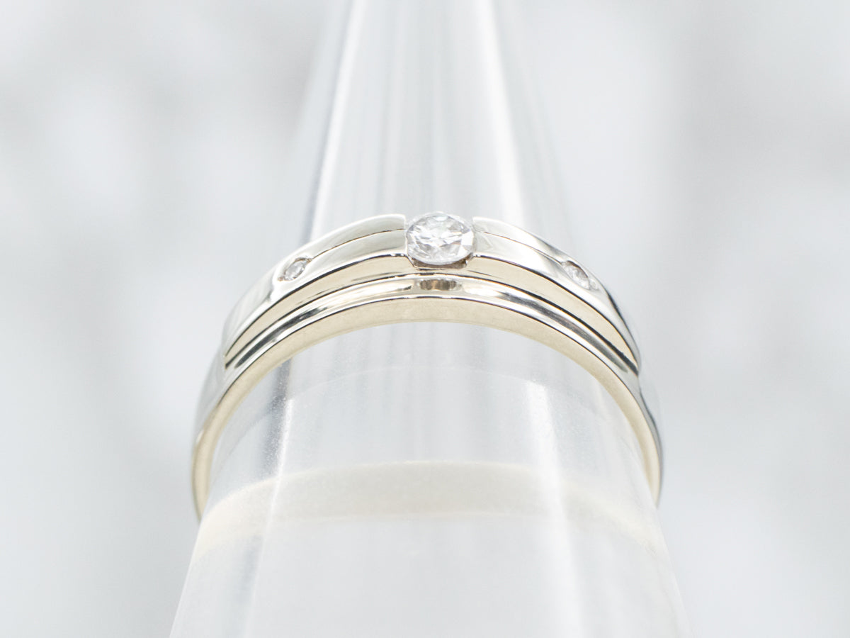White Gold Diamond Wedding Band