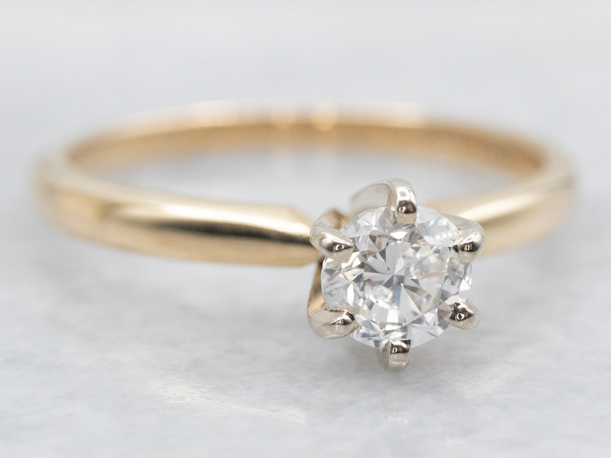 Six Prong Diamond Solitaire Engagement Ring