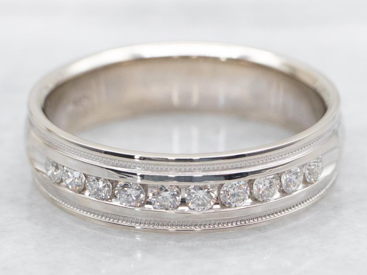Men's Channel Set Diamond Band