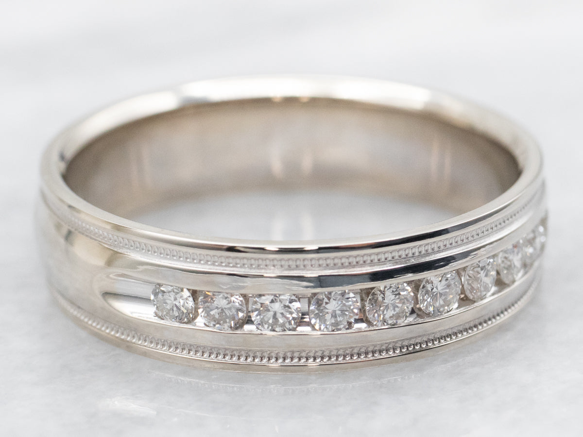 Men's Channel Set Diamond Band