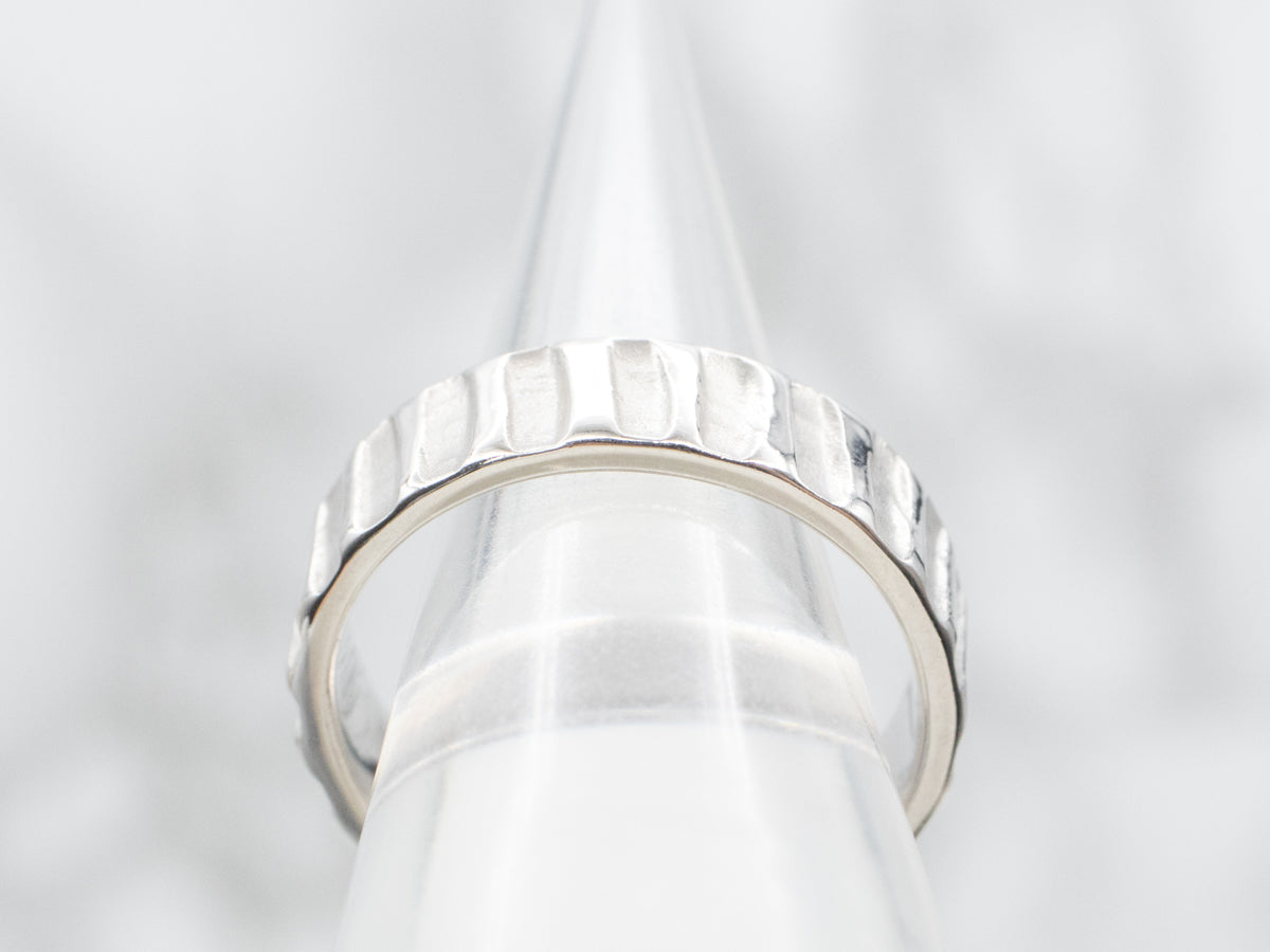 Designer Jane Koplewitz Palladium Pattern Band