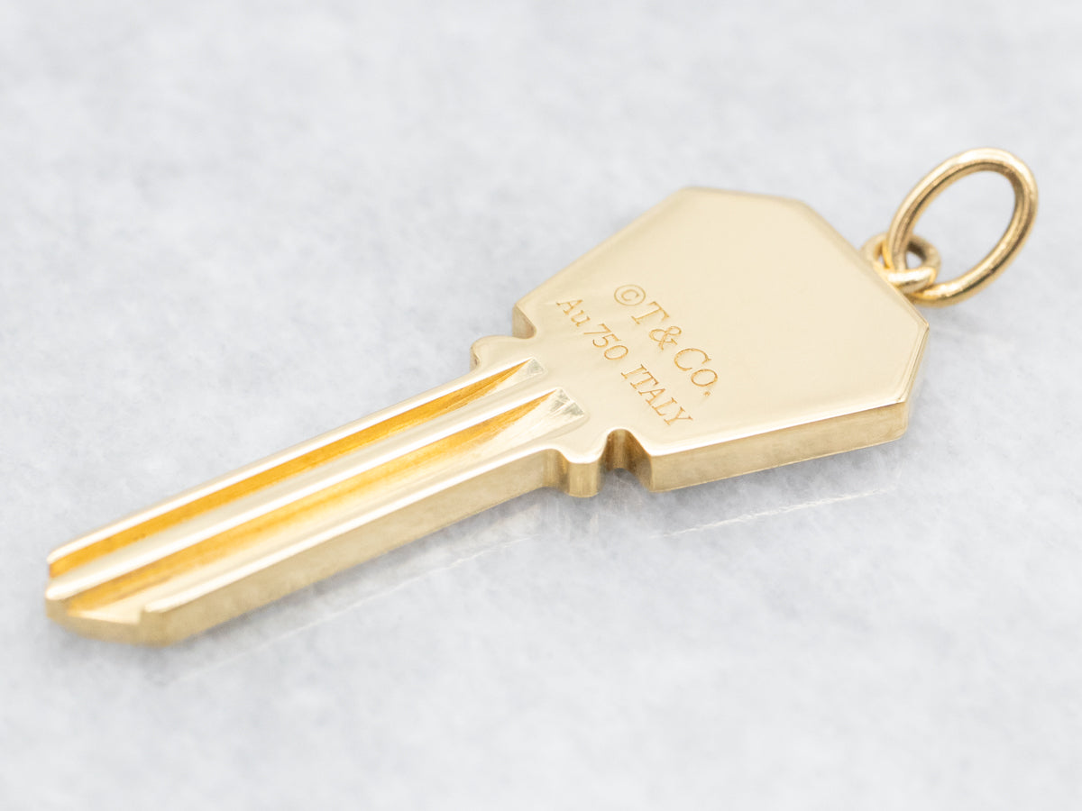 Tiffany and Company Diamond Key Pendant