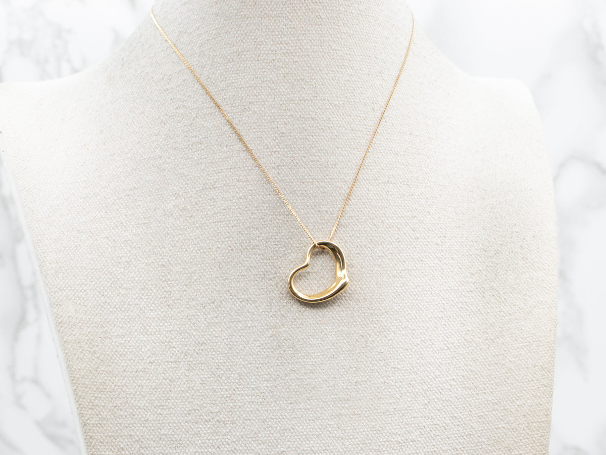 Elsa Peretti for Tiffany & Co Open Heart Pendant