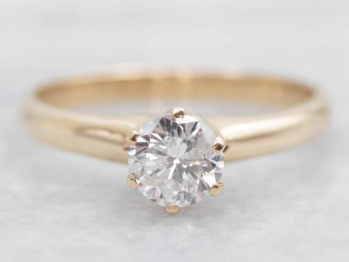 Timeless Diamond Solitaire Engagement Ring