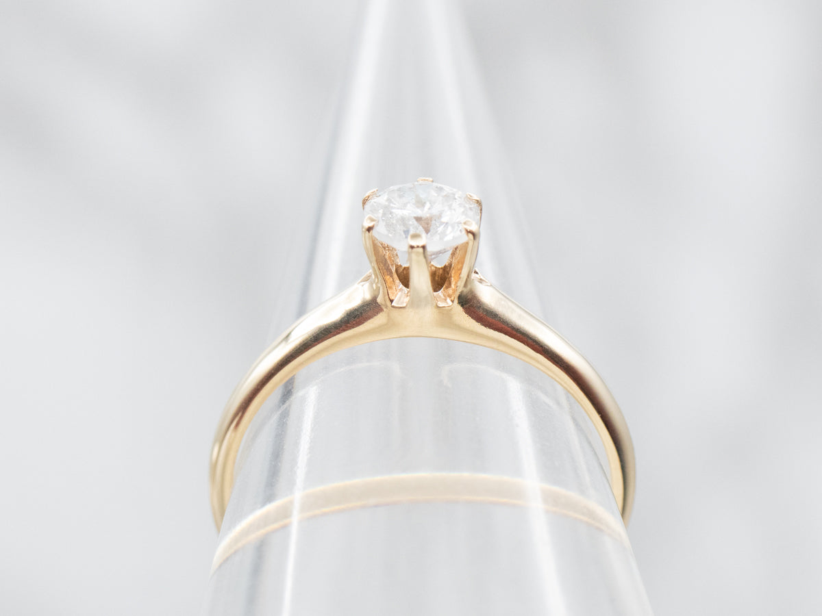 Timeless Diamond Solitaire Engagement Ring