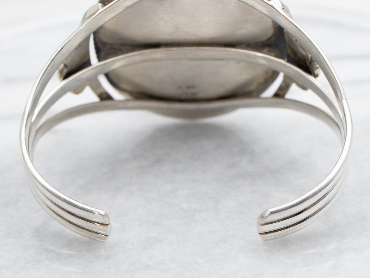 Navajo Amber Cuff Bracelet