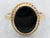 Mid Century Black Onyx Ring