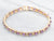 Amethyst X-Link Gemstone Tennis Bracelet