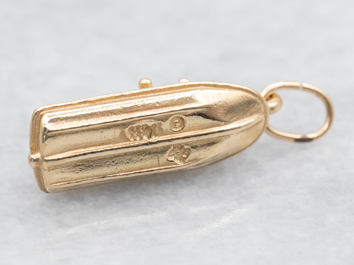 Sporty Gold Jetski Charm