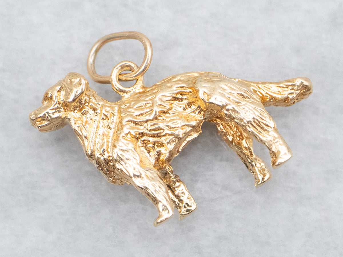 Good Pup! Golden Retriever Charm