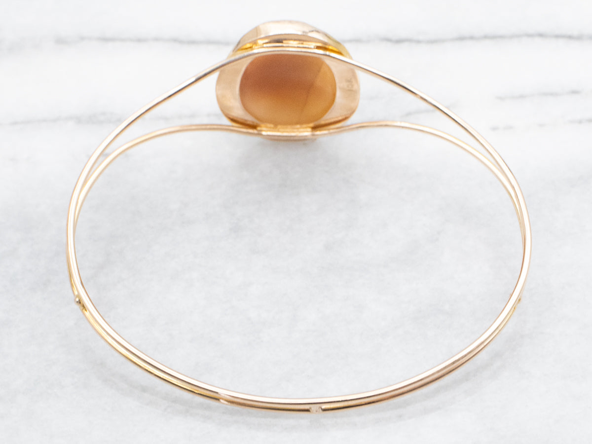 Cameo Bangle Bracelet