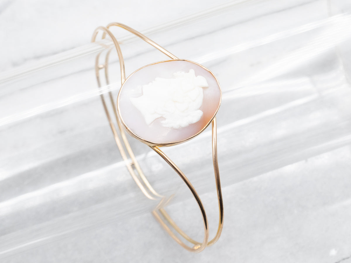 Cameo Bangle Bracelet