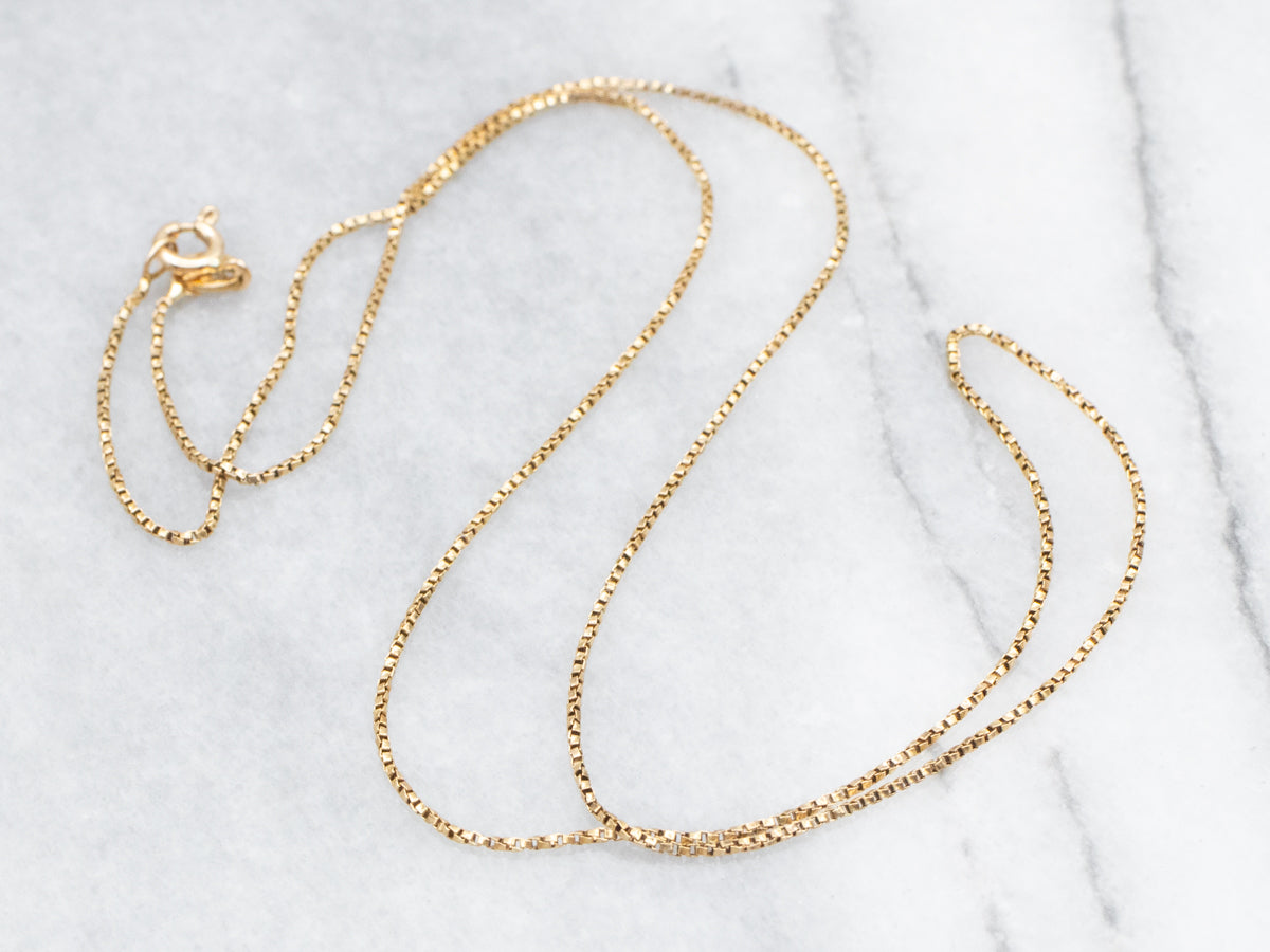 18-Karat Gold Box Twist Chain