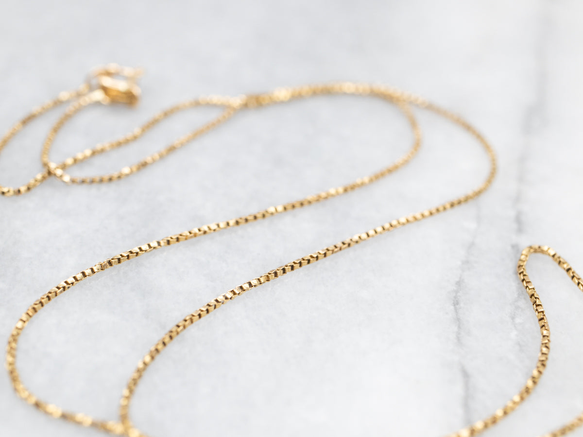 18-Karat Gold Box Twist Chain