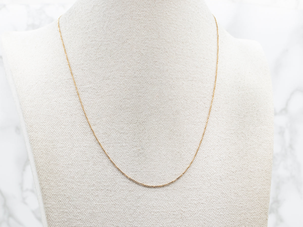 18-Karat Gold Box Twist Chain