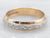 Two Tone Floral Pattern Wedding Band