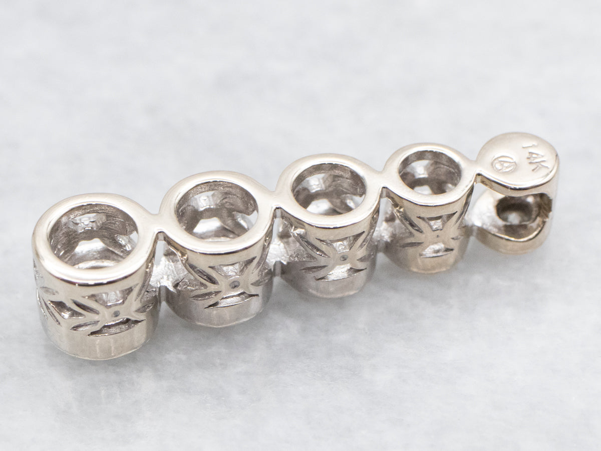 Modern Bezel Set Graduated Diamond