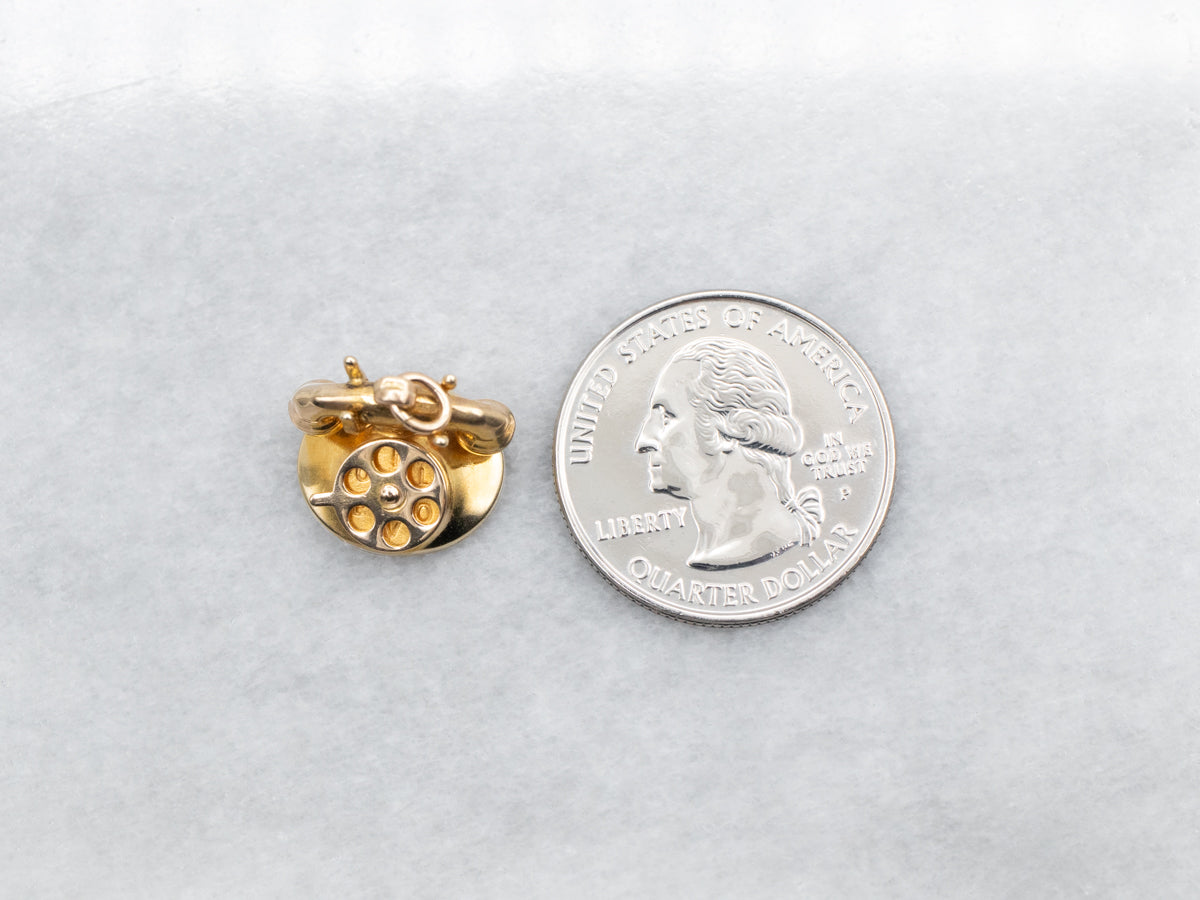 Yellow Gold Telephone Charm
