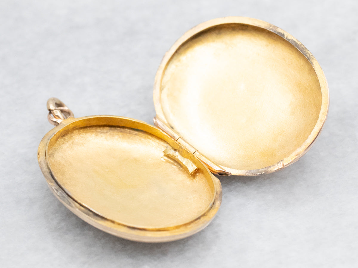 "AD" Engraved Masonic Locket