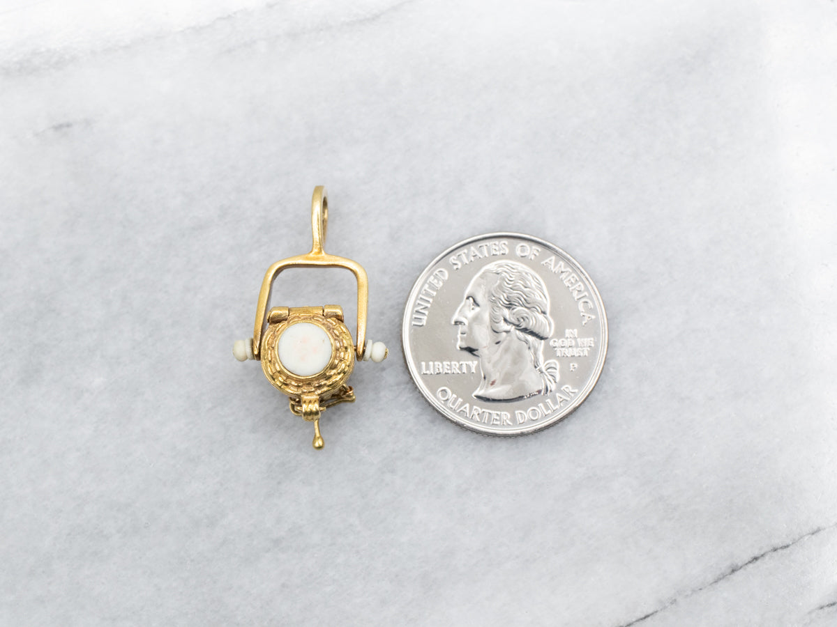 Locking Nantucket Basket Charm