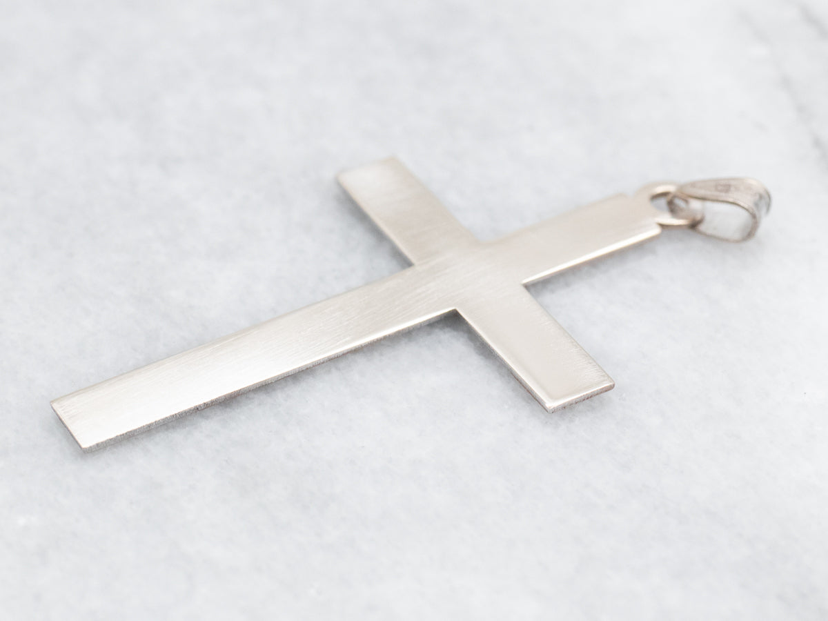 Etched Cross Pendant