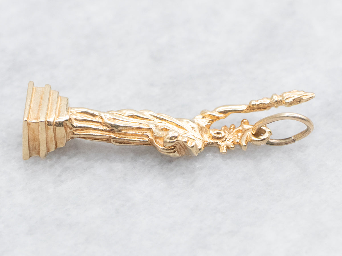 Gold NYC Statue of Liberty Charm