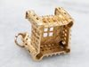 Yellow Gold Square Building Charm