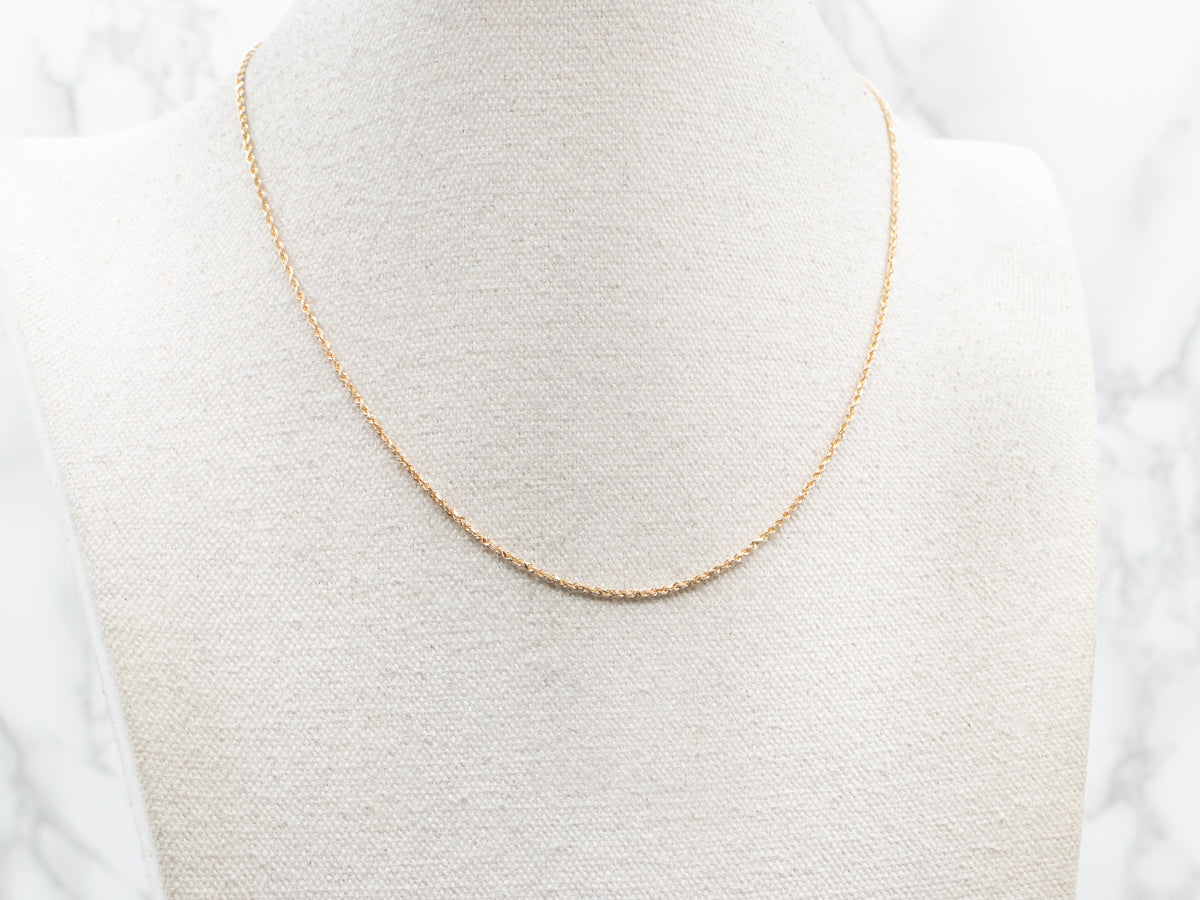 Rope Twist Chain with Lobster Clasp