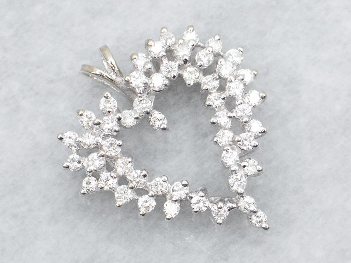 Diamond Heart Shaped Pendant