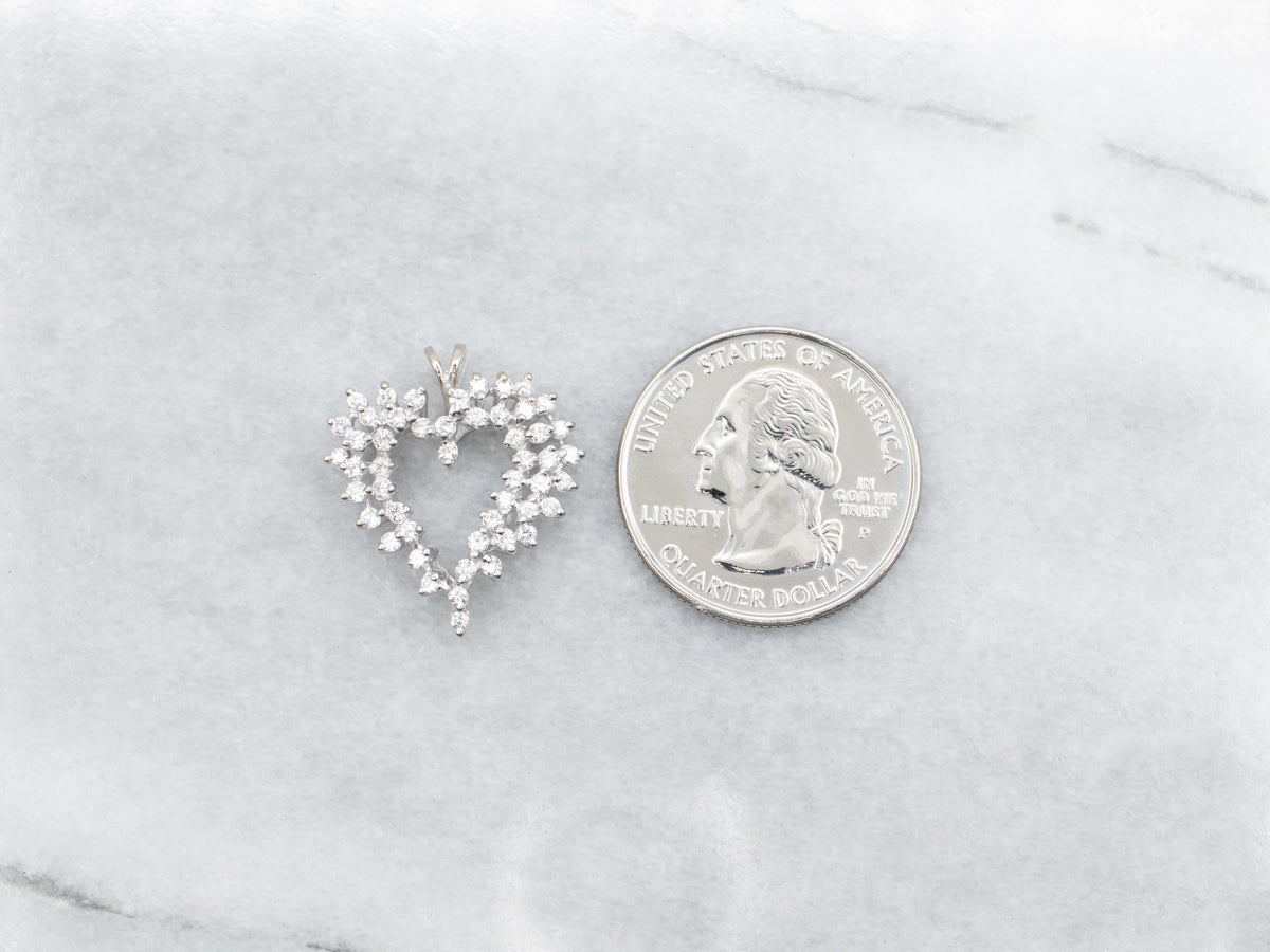 Diamond Heart Shaped Pendant