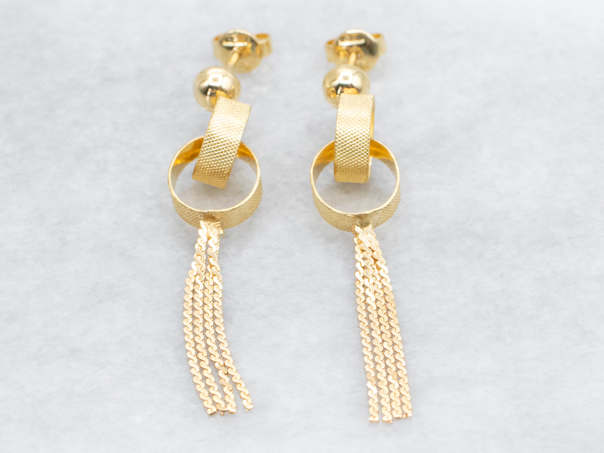 Pendientes colgantes con bola