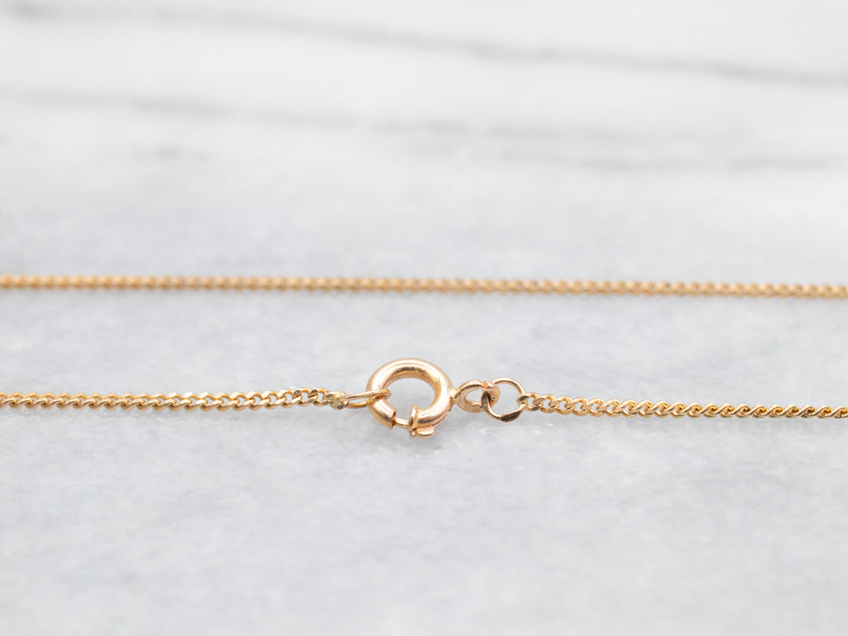 Polished 800 Gold Curb Chain