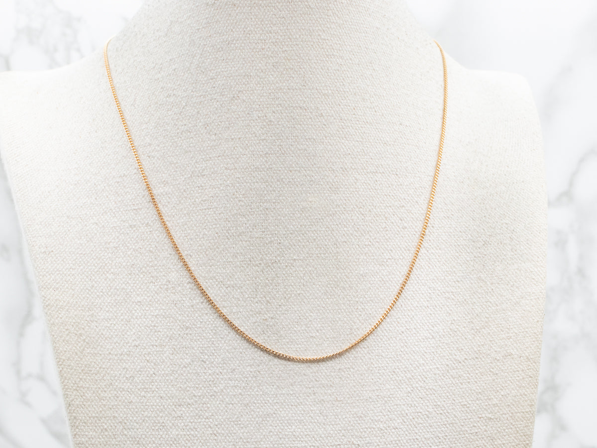 Polished 800 Gold Curb Chain