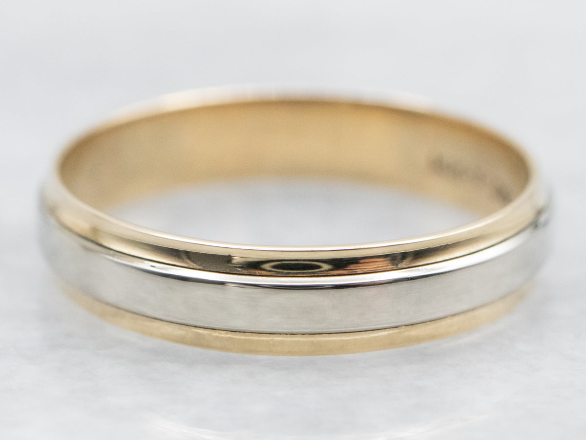 White and Yellow Gold Band