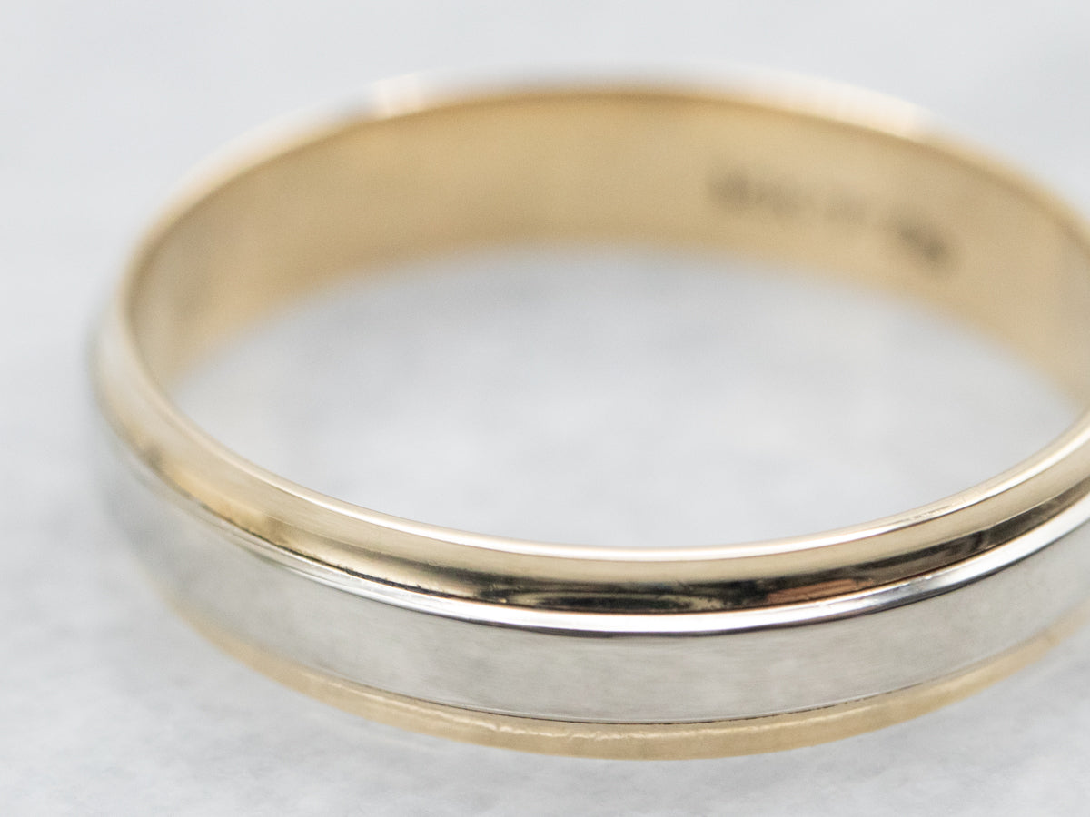 White and Yellow Gold Band
