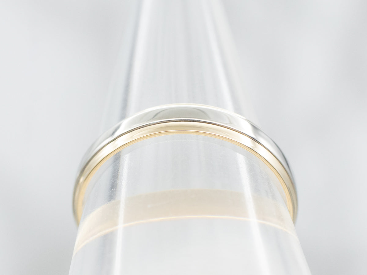 White and Yellow Gold Band