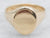 Gold Oval Top Signet Ring