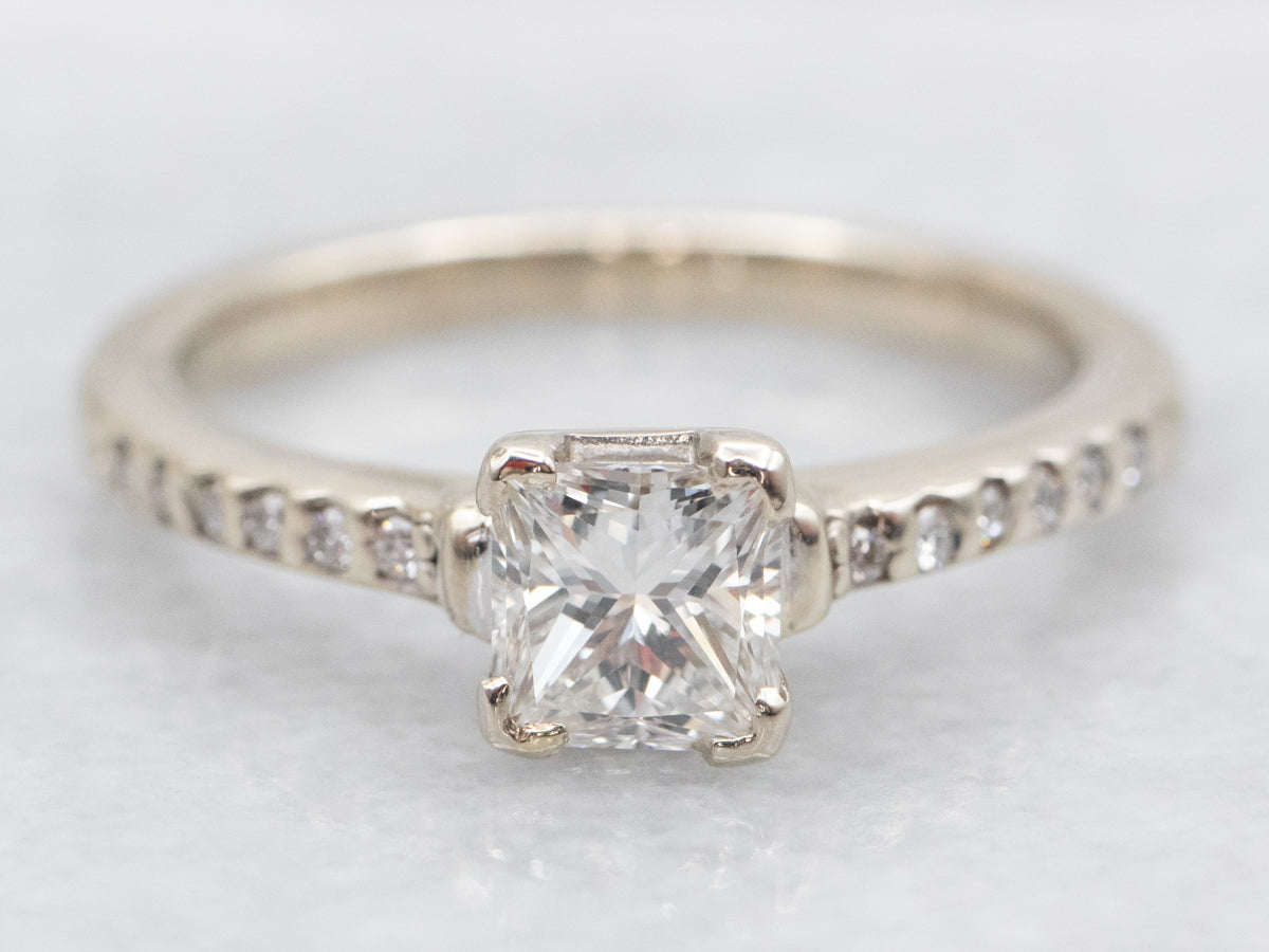 Modern Princess Cut Diamond Engagement Ring