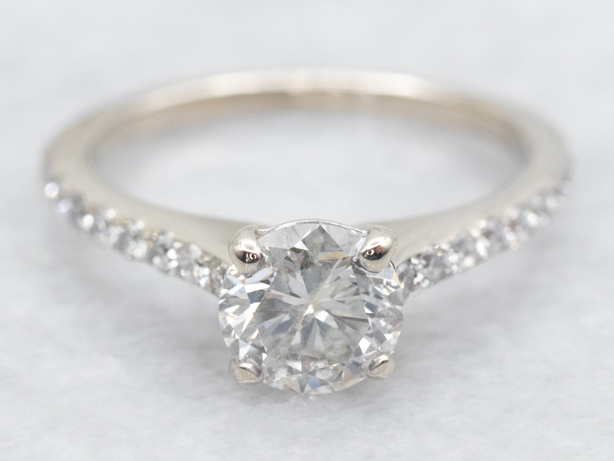 Modern Brilliant Diamond Engagement Ring