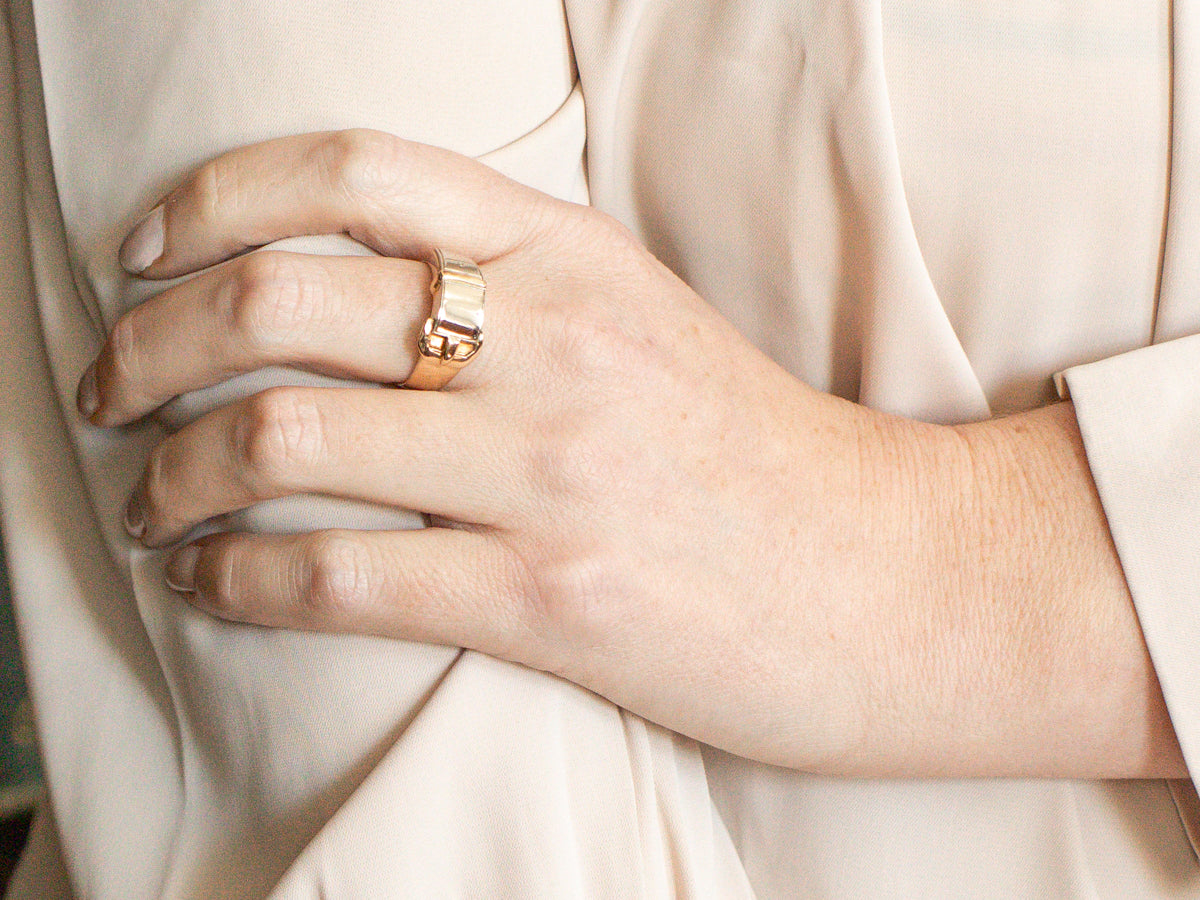 Victorian Revival Belt Buckle Band