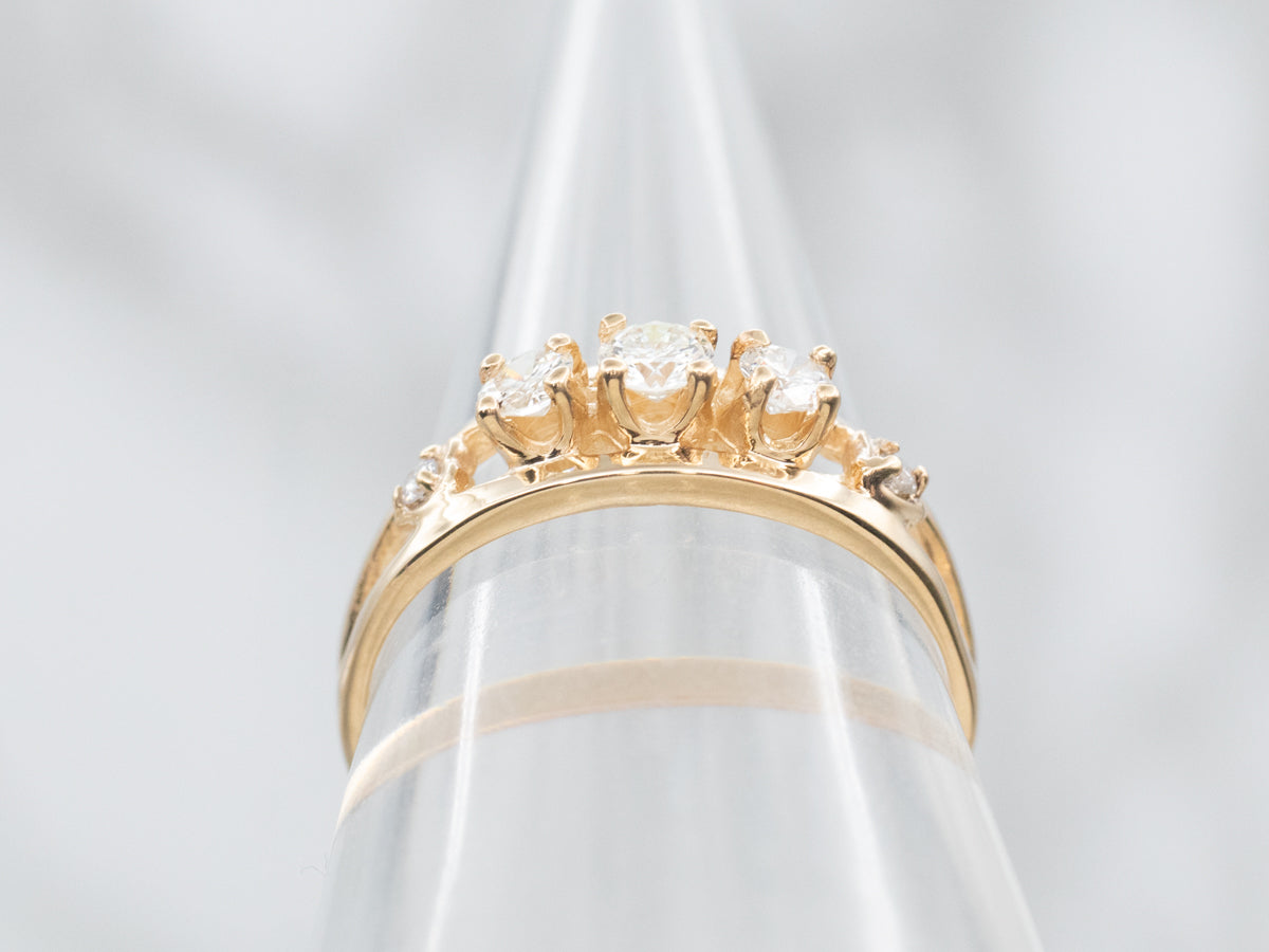 Five Stone Diamond Engagement Ring