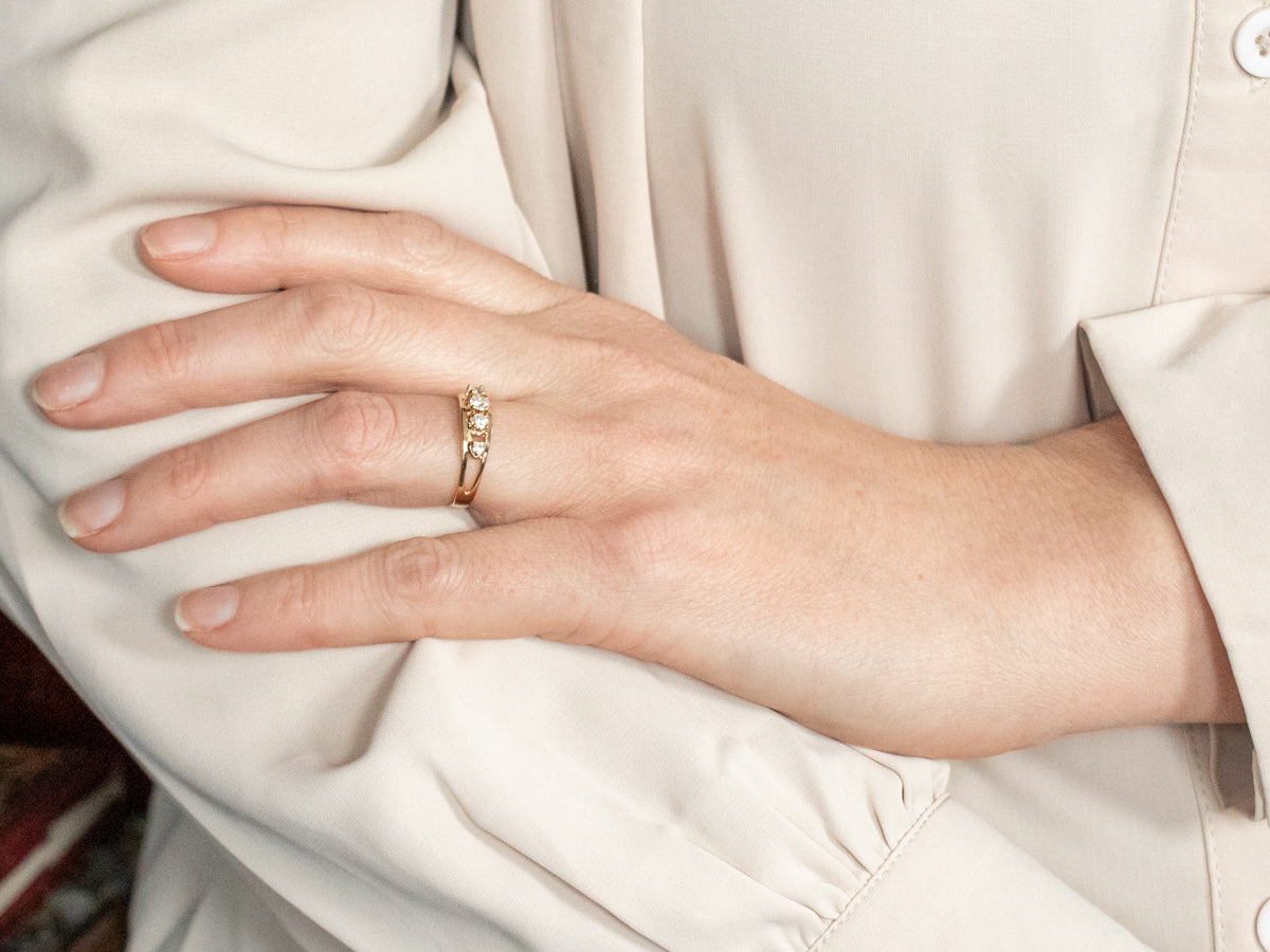 Five Stone Diamond Engagement Ring