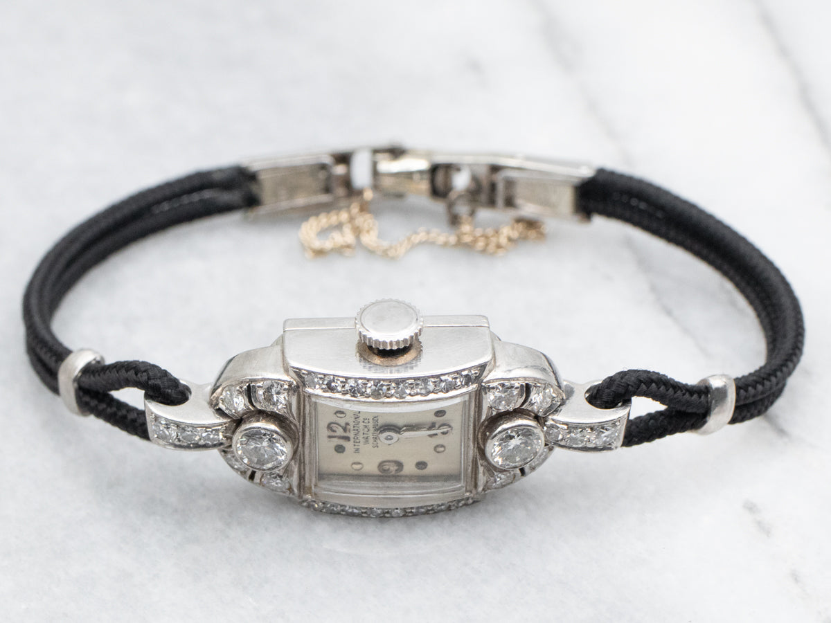 Vintage Schaff Hausen Diamond Ladies Watch