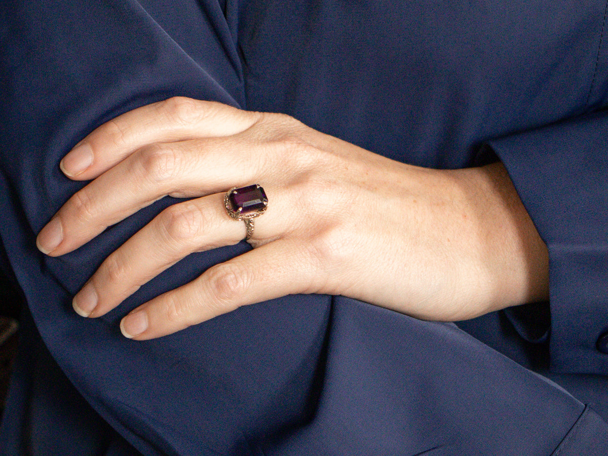 RARE !! JOLIE AMETHYSTE POURPRE D'AFRIQUE : 2,45 CARATS RARE !! JOLIE AMETHYSTE POURPRE D'AFRIQUE : 2,45 CARATS