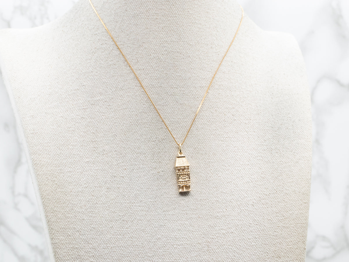 Vintage Gold Castle Ruin Charm