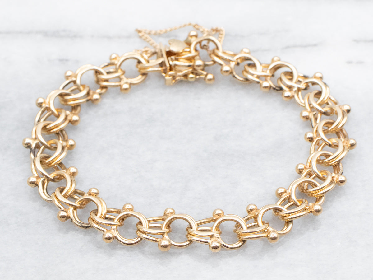 Double Link Bracelet with Box Clasp