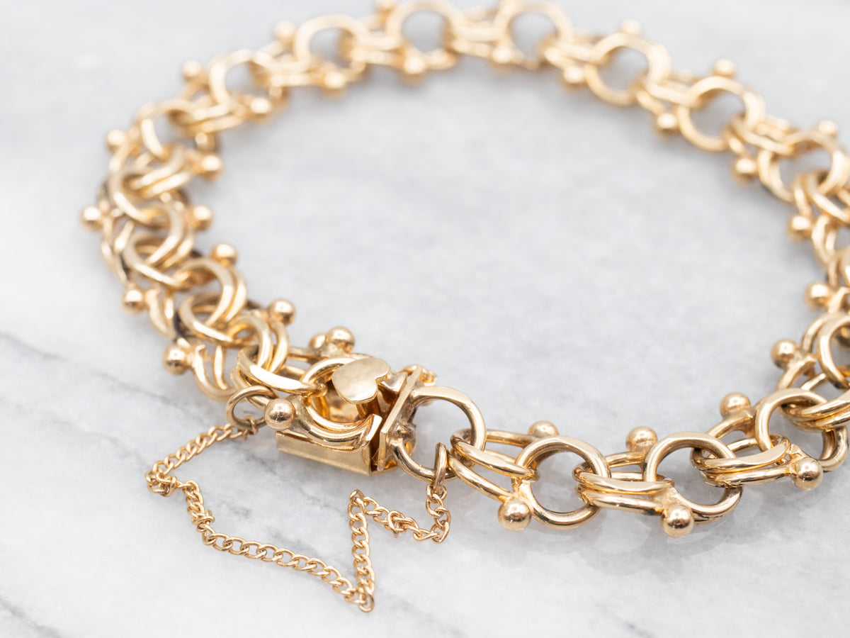 Double Link Bracelet with Box Clasp