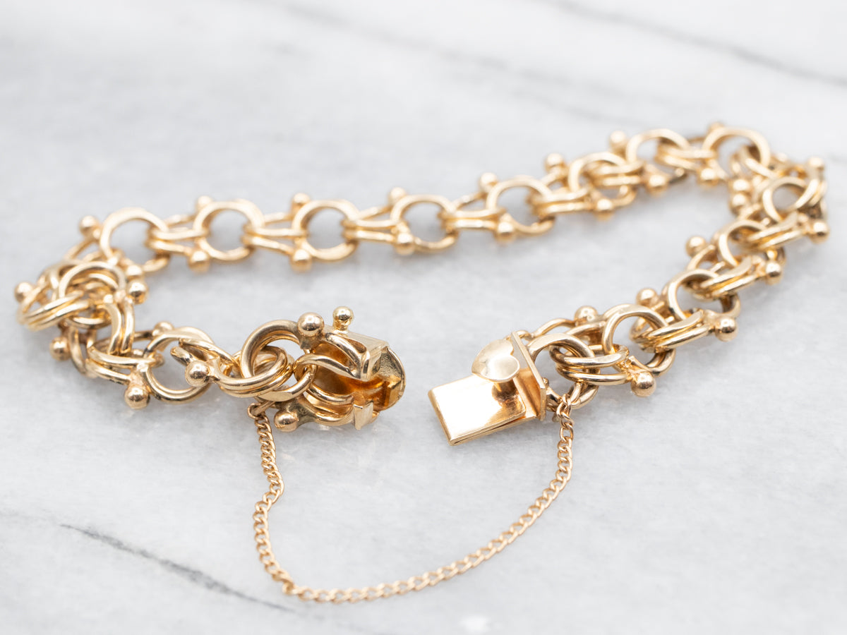 Double Link Bracelet with Box Clasp