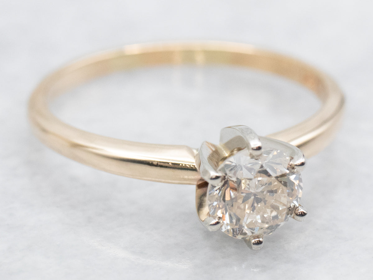 Round Brilliant GIA Diamond Solitaire Engagement Ring